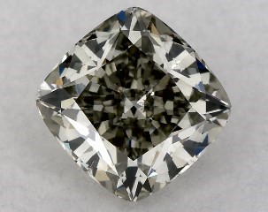 0.82 Carat Fancy Gray-SI1 Cushion Modified Cut Diamond
